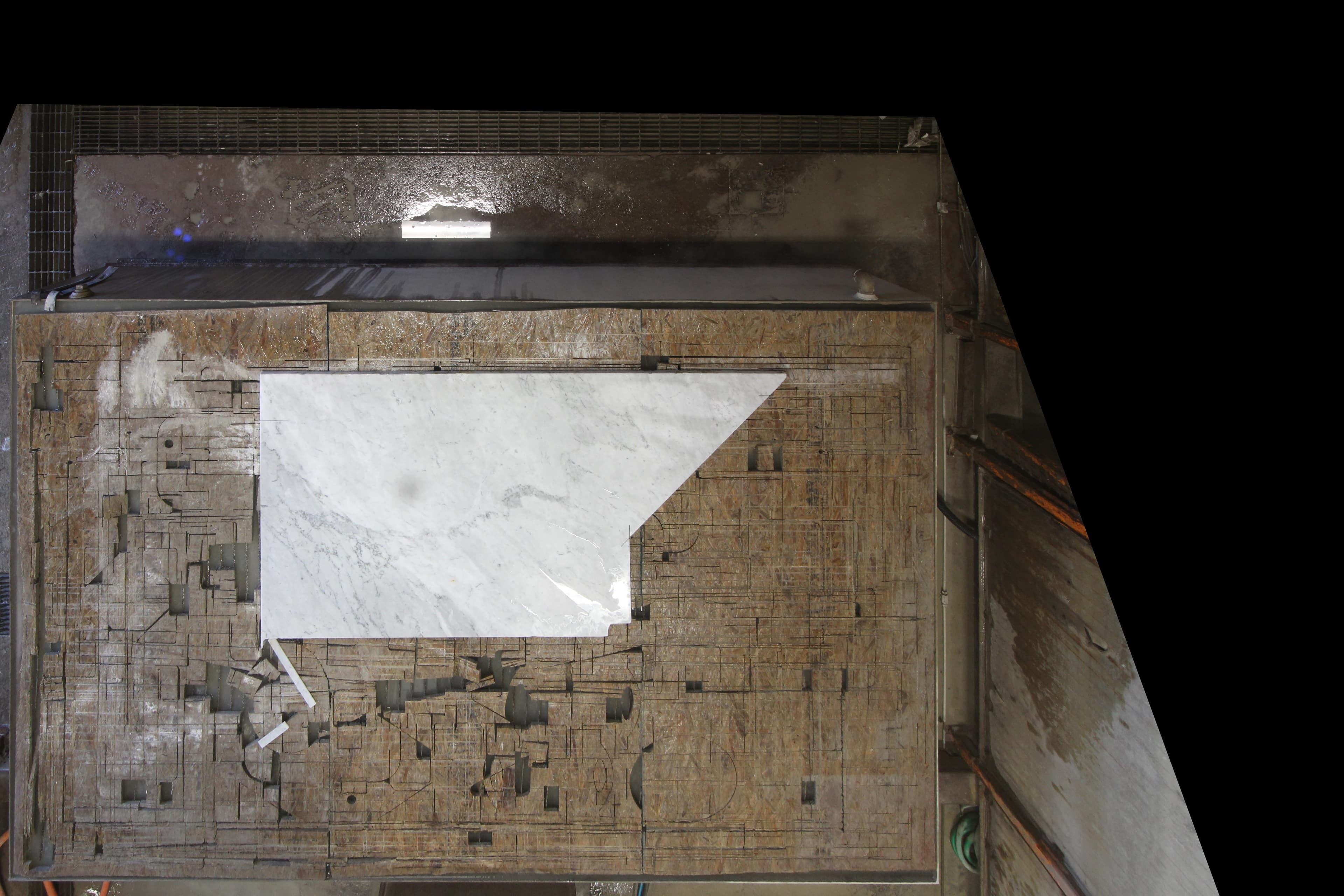 White Carrara 3cm, pieza 12358-5.R1.R1